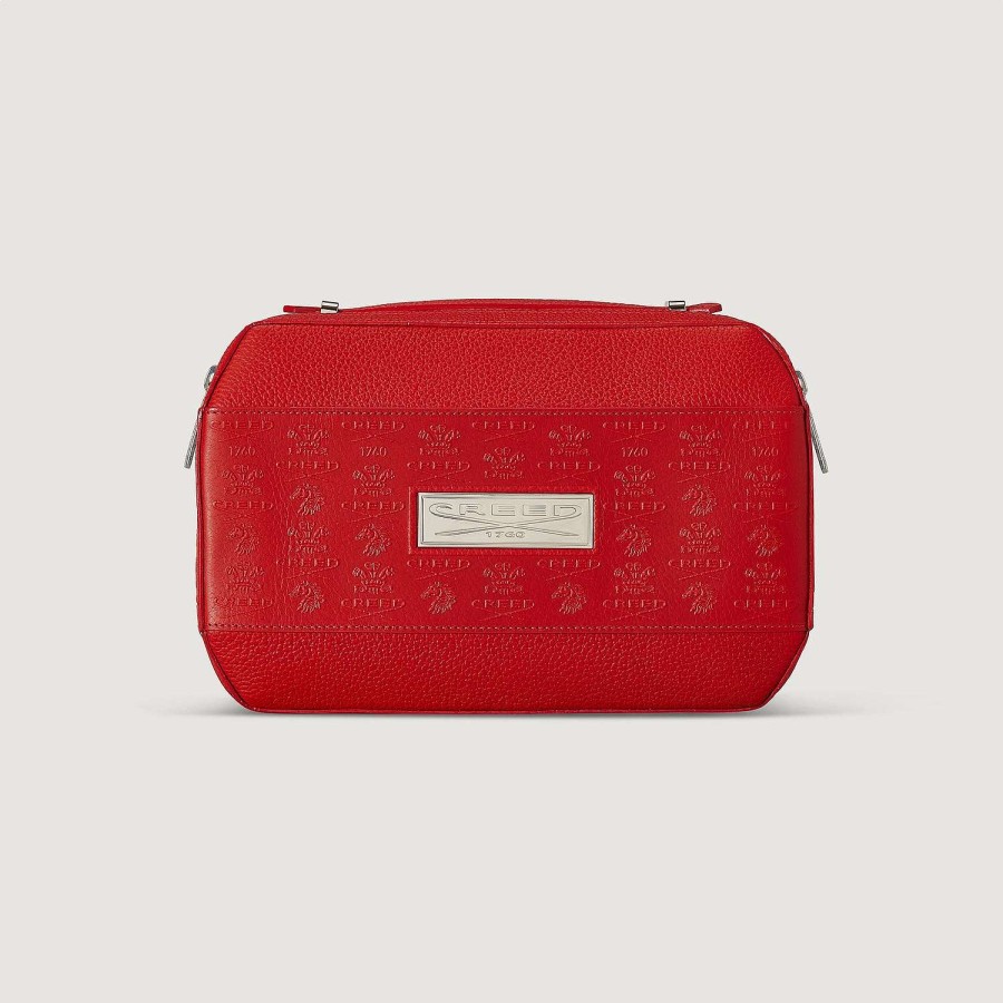 Accessoires CREED | Trousse De Toilette En Cuir - Rouge