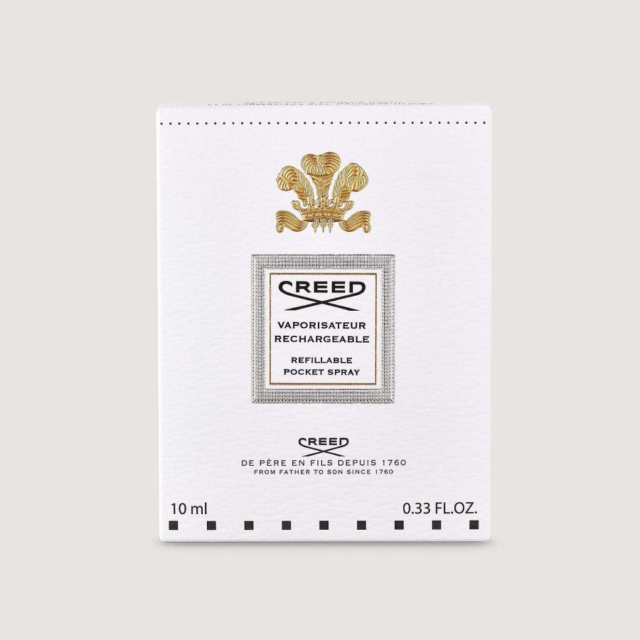 Accessoires CREED | Atomiseur De Parfum De Voyage Rechargeable 10Ml - Or/Argent